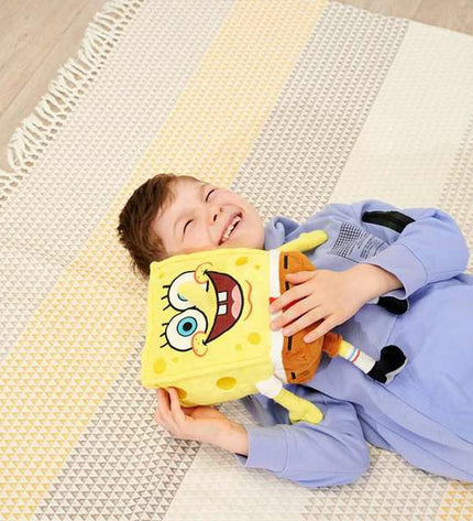 Soft Spongebob plush toy, 35 cm, from the Spongebob brand, featuring bright colors and a cheerful expression.