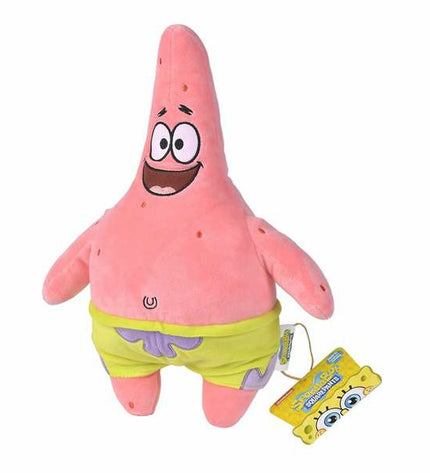 Soft Spongebob and Patrick plush toys, 35 cm, featuring detailed characters from the Spongebob brand, perfect for cuddling.
