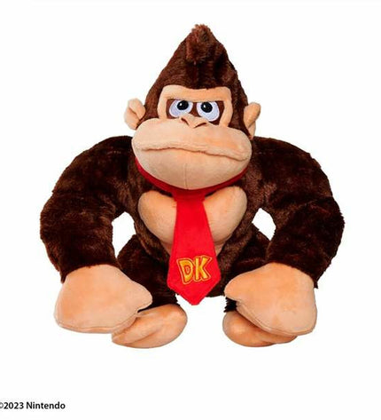Soft Smoby Donkey Kong plush toy, 30 cm, featuring detailed fabric and a friendly appearance, ideal for cuddling and play.