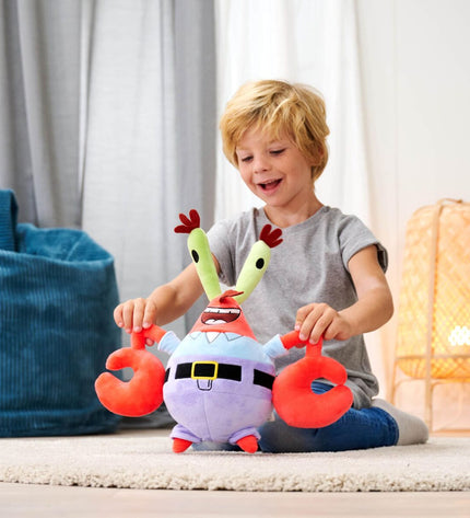 Soft Spongebob plush toy, 35 cm, featuring bright yellow sponge character from the Spongebob brand, perfect for cuddling and play.