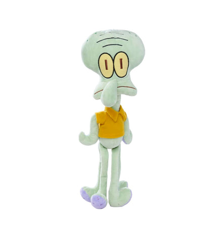Soft Spongebob and Squidward plush toys, 35 cm, featuring detailed faces and bright colors, perfect for Spongebob fans.