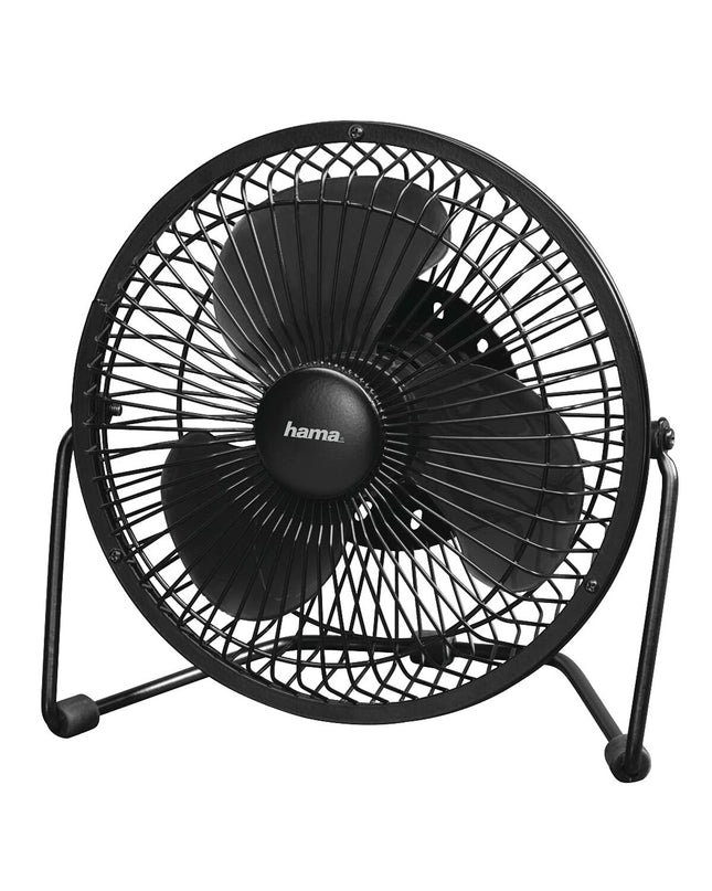 Hama Tafelventilator in wit en zwart, draagbare ventilator for huis en koken, compact design for cooling airflow