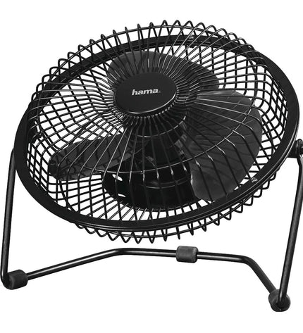 Hama Tafelventilator in wit en zwart, draagbare tafelventilator for huis en koken, compact airconditioning tool
