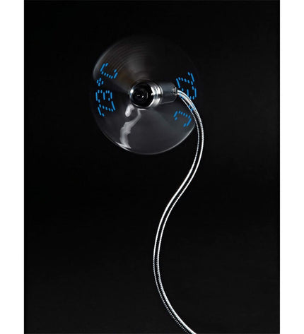 Hama Tafelventilator in zilverkleur with compact design, suitable for home and kitchen cooling.