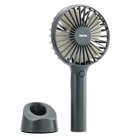 Hama Tafelventilator in grijze kleur, draagbare airconditioning unit for home and cooking use, compact and lightweight design