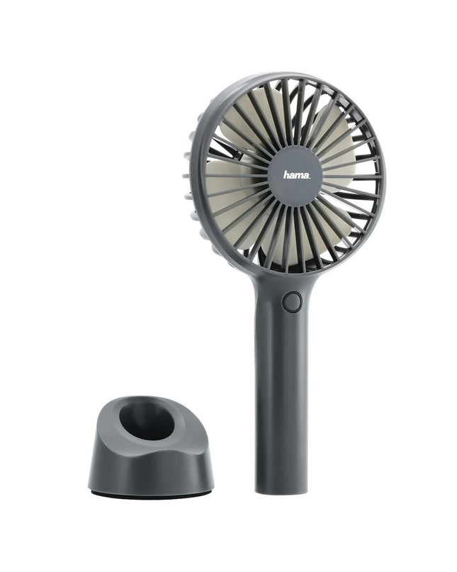 Hama Tafelventilator in grijze kleur, draagbare airconditioning unit for home and cooking use, compact and lightweight design