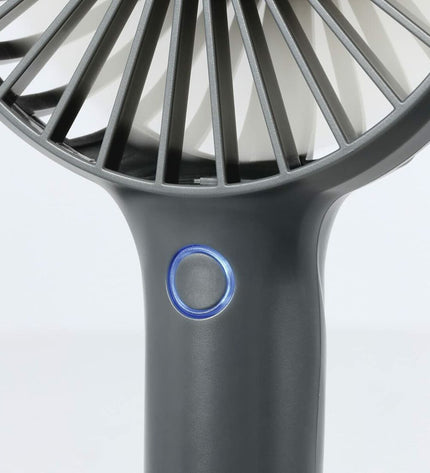 Hama Tafelventilator in grijs, portable table fan for home and cooling, with adjustable blades and compact design.