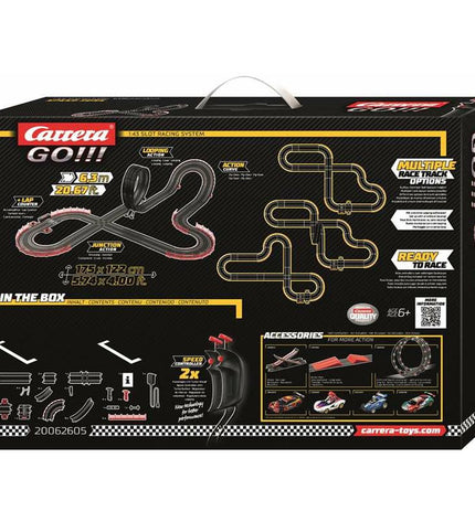 Carrera race track toy with colorful cars and track pieces for children, part of the Carrera vehicles and games collection.