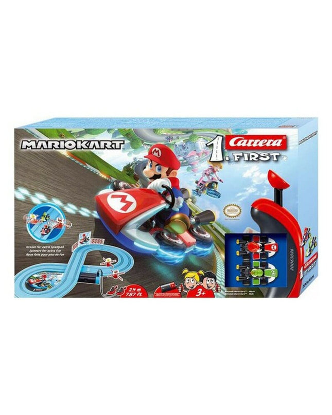 Carrera Mario Kart race track for toys and games, featuring colorful racing cars on a 2.4-meter track layout.