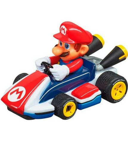 Carrera Mario Kart race track toy with colorful cars and 2.4 meter track for fun racing games.