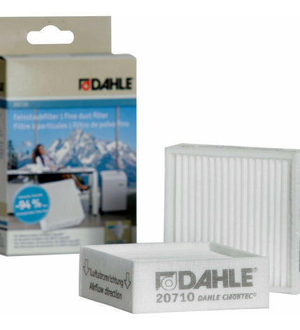 Dahle paper shredder refill filter for office paper shredders, showing the filter component in a close-up image.