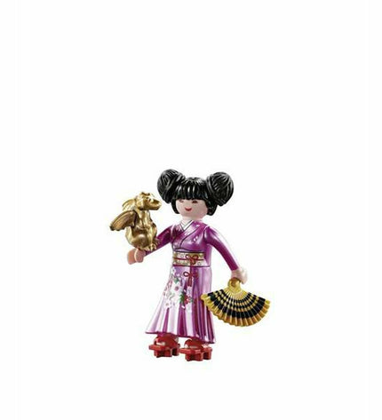 Playmobil Ledenpop Playmo-Friends 70811 Japanese Princess set with 7 figurines and accessories on display.
