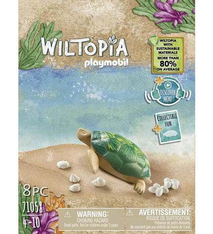 Playmobil Wiltopia playset with colorful animal figures and jungle accessories, perfect for imaginative play and storytelling.