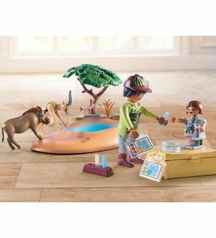 Playmobil Wiltopia action figure with accessories, part of Playmobil's toy and doll playset for imaginative play.
