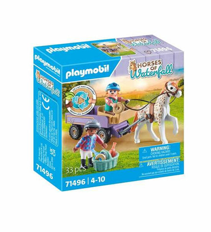 Playmobil Voertuig Speelset 71496 with 33 onderdelen, featuring colorful toy vehicles and accessories for imaginative play.