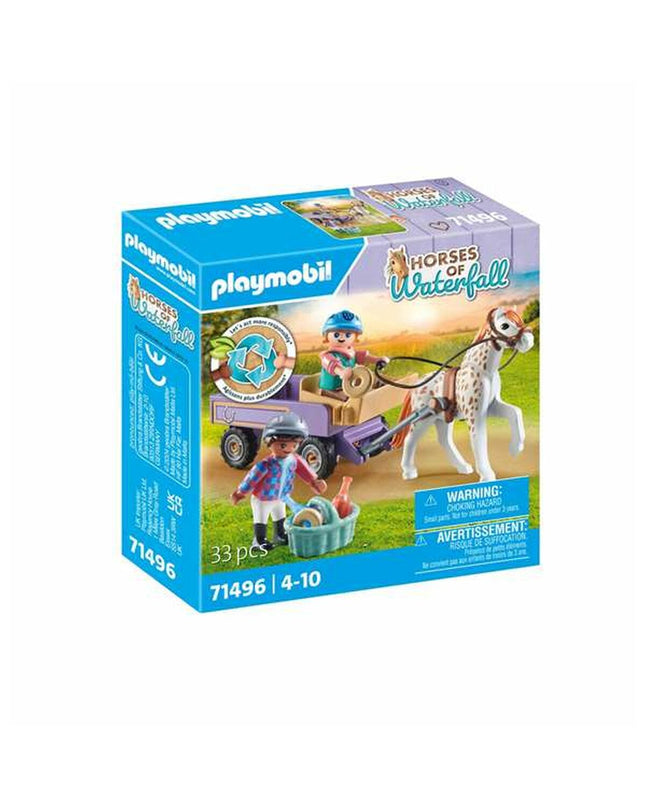 Playmobil Voertuig Speelset 71496 with 33 onderdelen, featuring colorful toy vehicles and accessories for imaginative play.