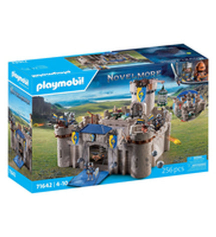 Colorful Playmobil playset with figures and accessories for imaginative play, featuring characters and detailed scene elements.