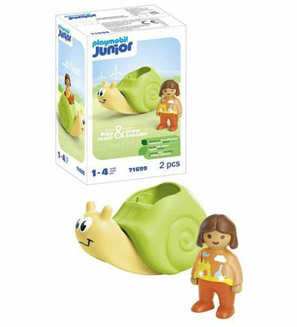 Playmobil toy playset with two components, featuring miniature figures and accessories, measuring 10x15x8 cm.