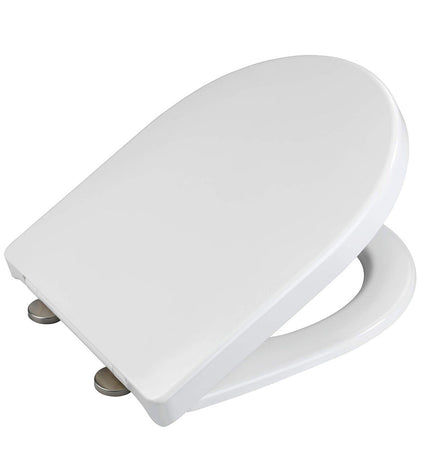 Wenko toilet lid cover for bathroom and kitchen, soft fabric with decorative pattern, designed for comfort and style.