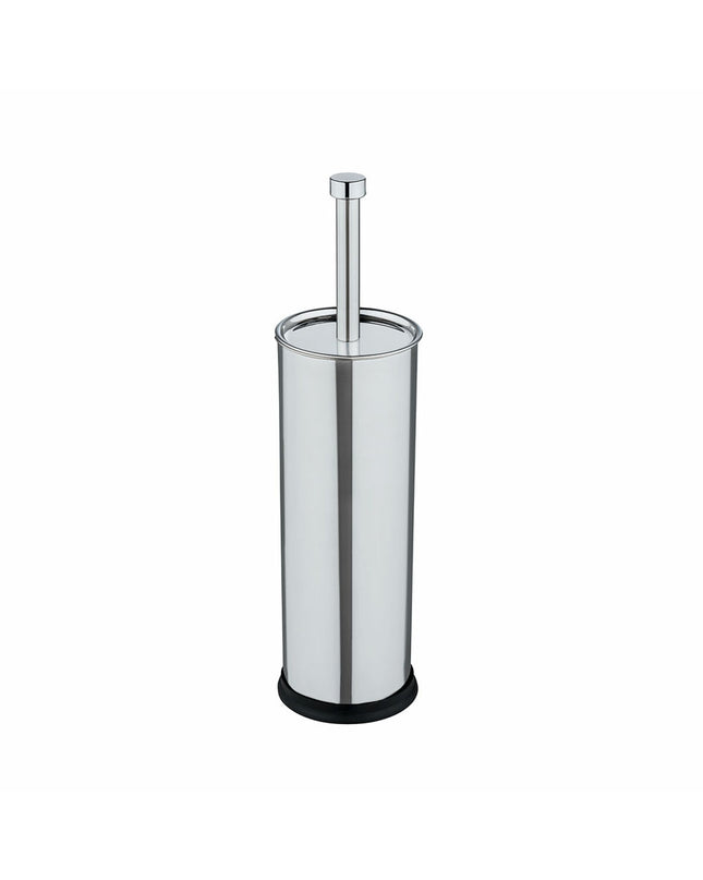 Wenko toilet brush with holder for bathroom cleaning, featuring a white plastic brush and sleek design
