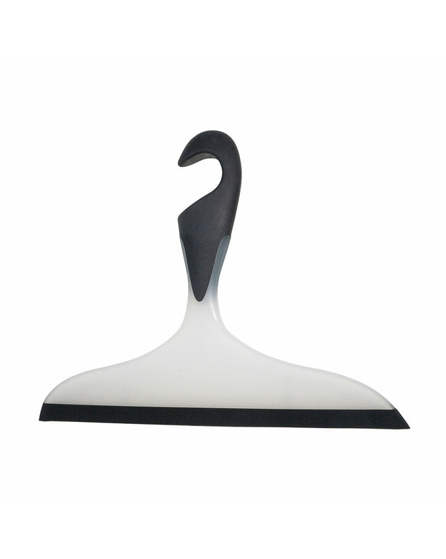Wenko Ioano glass cleaner wiper in black and white with ergonomic handle, suitable for cleaning windows and glass surfaces.