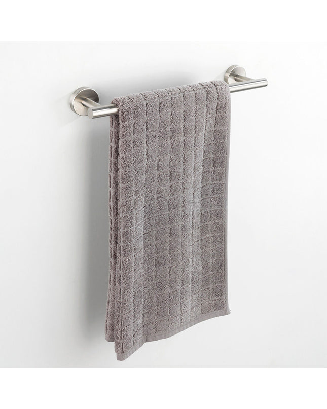 Wenko Bosio stainless steel towel rack with rod, 60x5.5x7 cm, suitable for bathroom and kitchen use.