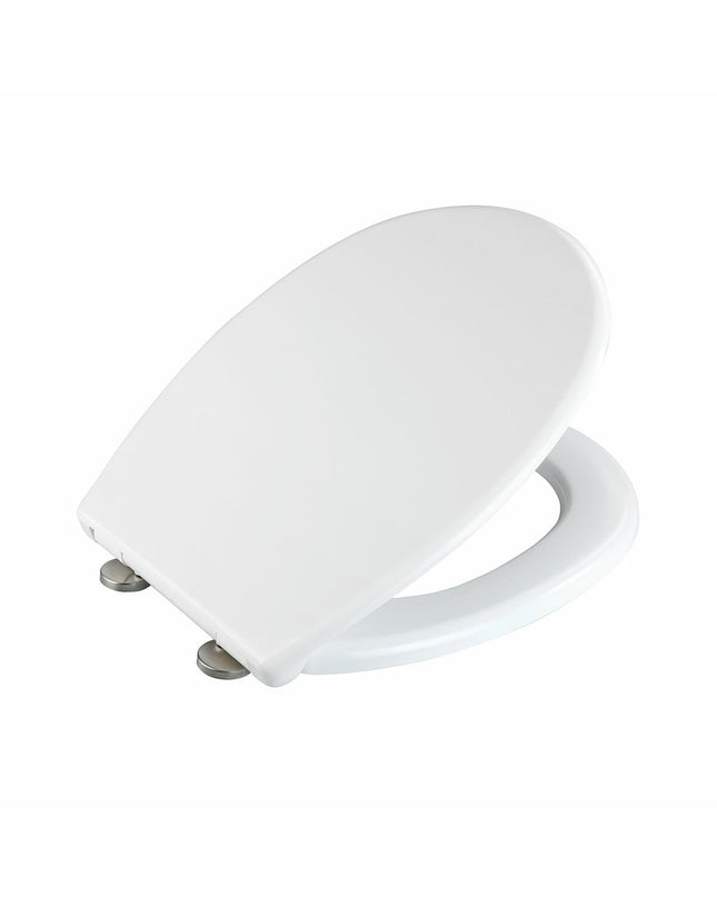 Wenko toilet lid with soft-close feature, 37x46 cm, designed for bathroom comfort and style.
