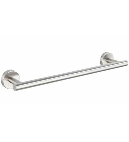Wenko Bosio stainless steel towel rack with bar, silver color, 40x5.5x7 cm, suitable for bathroom and kitchen use