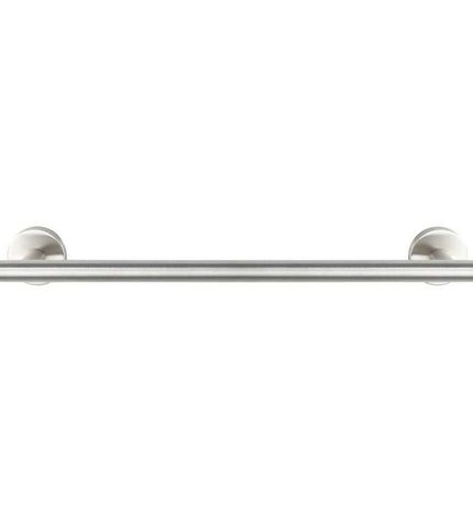 Wenko Bosio stainless steel towel rack with rod, silver finish, 40x5.5x7 cm, ideal for bathroom organization and storage.