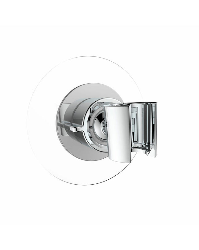 Wenko Douche Steun, adjustable shower support for bathroom use, mounted on tiled wall in a modern bathroom setting.