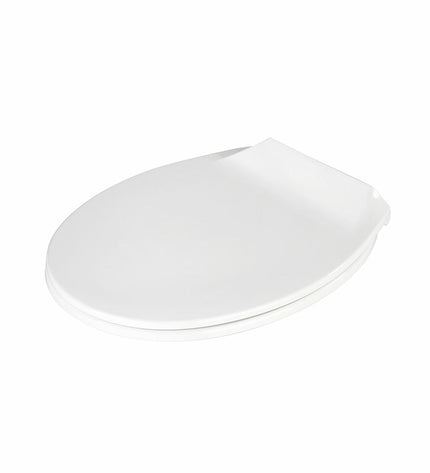 Wenko toilet brush holder in white, 42x37 cm, designed for bathroom use, with a sleek, compact shape and smooth finish.