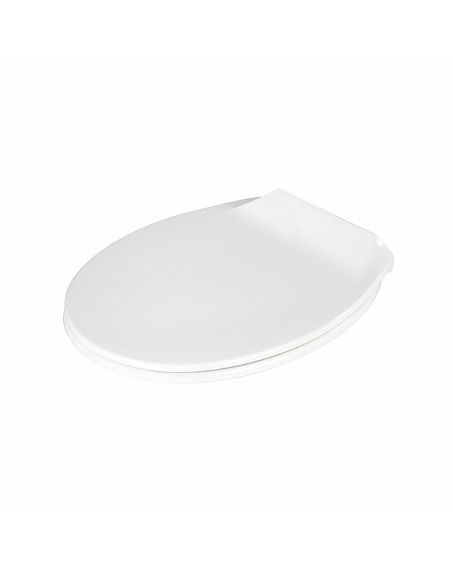 Wenko toilet brush holder in white, 42x37 cm, designed for bathroom use, with a sleek, compact shape and smooth finish.