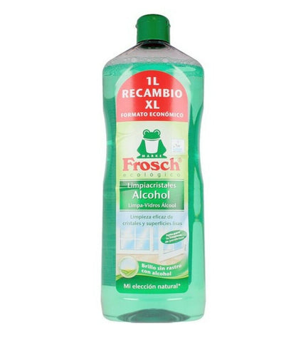Frosch Glazenwisser Frosch cleaning tool for windows and glass surfaces, featuring a green handle and squeegee blade
