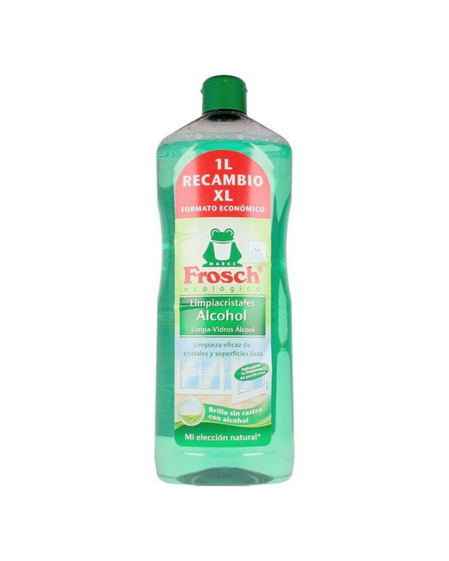 Frosch Glazenwisser Frosch cleaning tool for windows and glass surfaces, featuring a green handle and squeegee blade