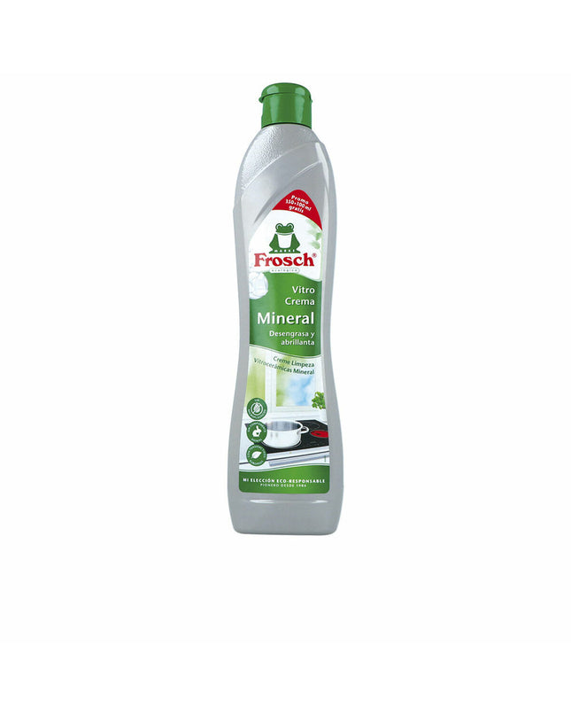 Frosch Ontvetter Glaskeramiek Polijster in 450 ml bottle, suitable for household cleaning and kitchen surfaces.