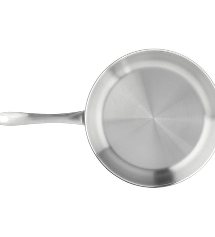 Fissler Zilverkleurige roestvrijstalen pan for cooking, kitchen cookware, high-quality stainless steel kitchen utensil