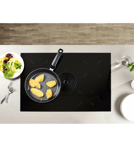 Fissler 15910528100/0 black aluminum 28cm frying pan for home cooking, durable kitchen cookware with ergonomic handle