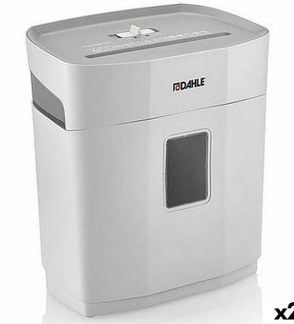 Dahle PS100 paper shredder with 12-liter bin, office electronics and stationery, compact and black in color.