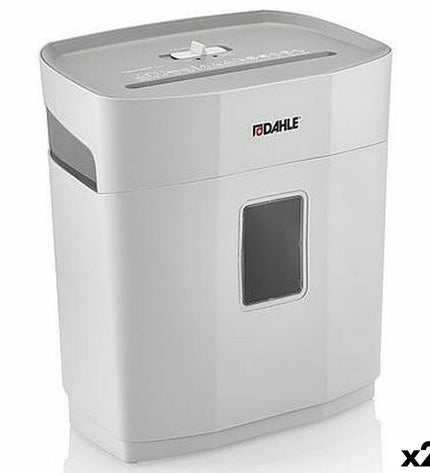 Dahle PS120 paper shredder with 12-liter waste bin, compact office electronic device for document destruction.