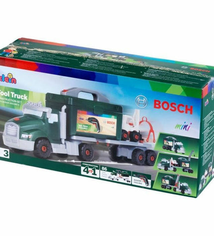 Klein Toys remote-controlled police car toy, small size, detailed police vehicle for children, on a plain background.