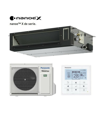 Panasonic portable air conditioner KIT60PF3Z25 R32 with digital display and vents, energy-efficient A++/A++ cooling unit.