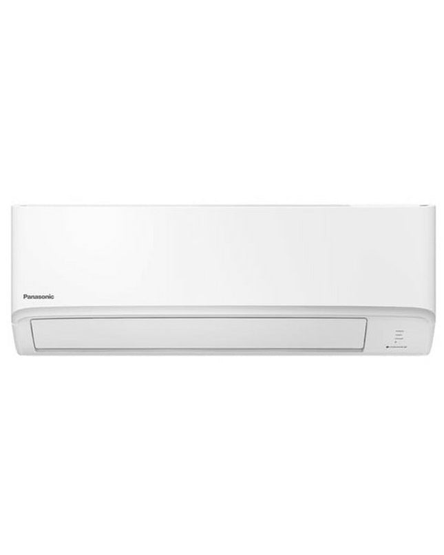 Panasonic portable air conditioner KITTZ50ZKE with digital display, vents, and control panel, in a home setting