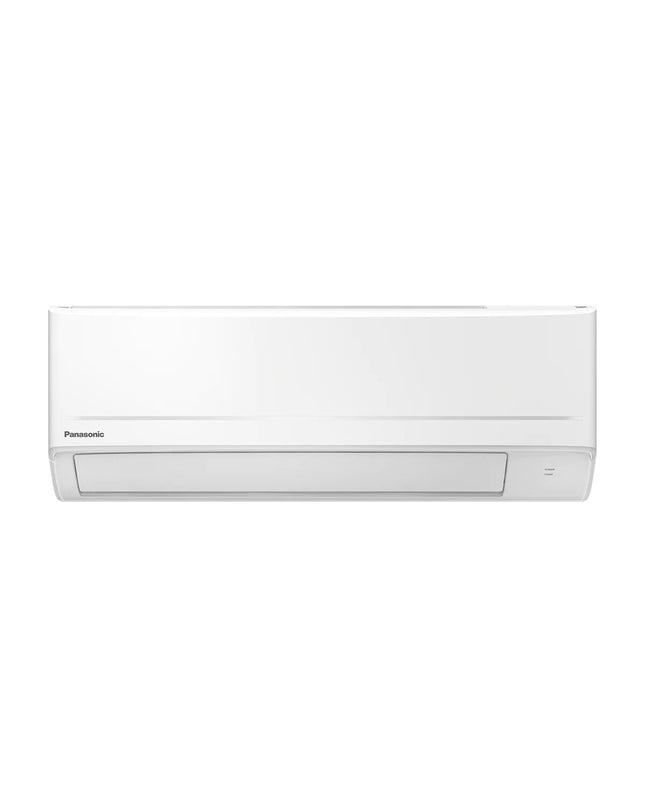 Panasonic portable air conditioner KITRZ50ZKE in white with digital display and vents for cooling and air circulation.