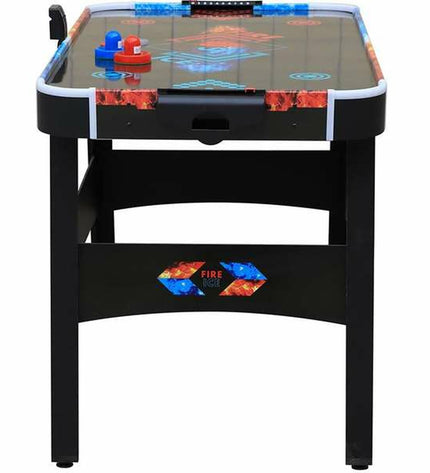 BigBuy Fun Fire & Ice LED hockey table, 146x71x82 cm, with illuminated lights, for fun gaming and entertainment.