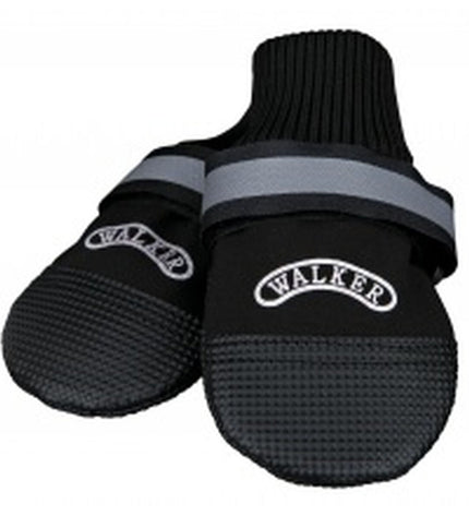Trixie Walker Care Comfort black dog shoes for small to medium-sized dogs, providing protection and comfort during walks.