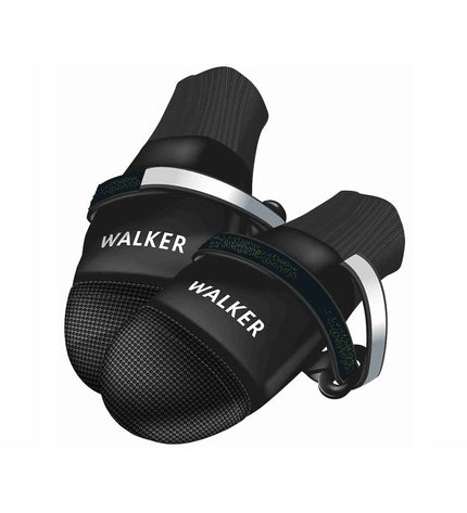Black Trixie Walker Care Comfort dog shoes for medium-sized dogs, designed to protect paws and provide comfort.