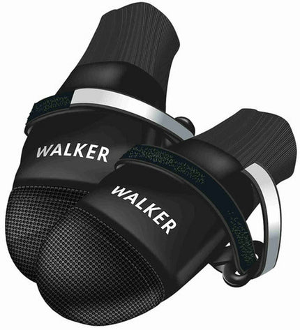 Black Trixie Walker Care Comfort dog shoes for medium-sized dogs, featuring durable material and secure fastening.