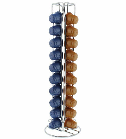 Elka Pieterman coffee capsule holder for 40 Nespresso capsules, kitchen storage solution with a sleek design.