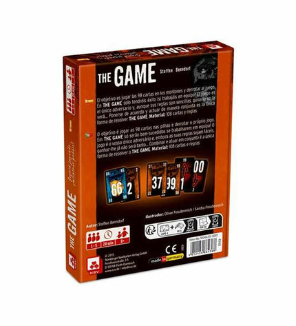 Fournier Educatief Spel The Game, colorful educational board game with cards and game pieces for family fun.
