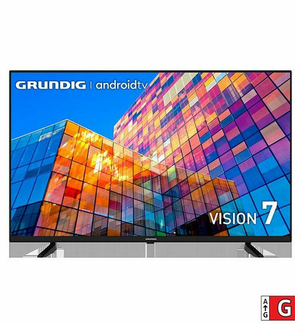 Grundig Vision 7 50-inch 4K Ultra HD LED smart TV with WiFi, showcasing a sleek screen and modern design.
